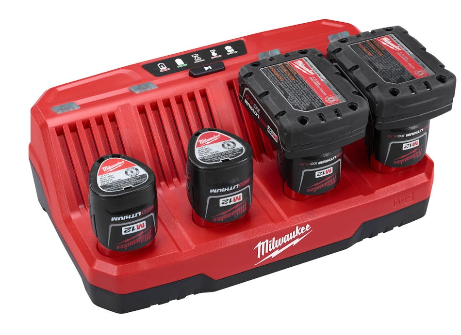 Milwaukee M12 Four Bay Sequential Charger 54ecf05383a42