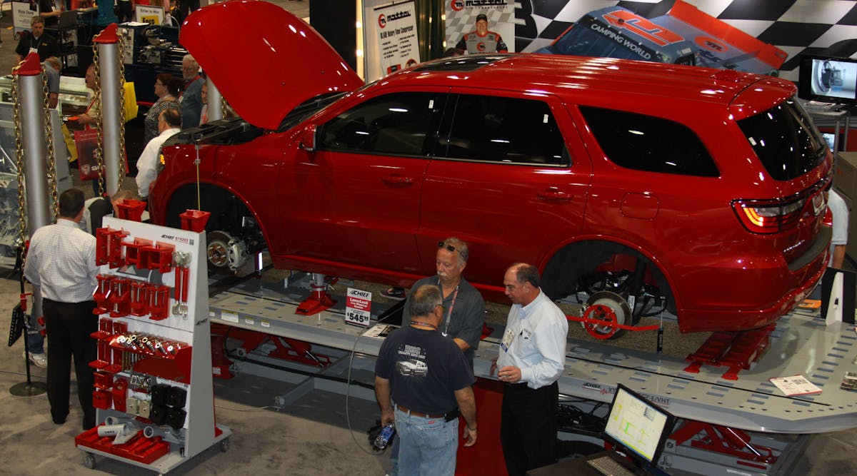 Chief Automotive Technologies will introduce an expansion of its collision repair equipment line at Automechanika Chicago in April. The new fusion products and shop equipment join Chief&rsquo;s full line of frame racks, computerized measuring systems, vehicle anchoring and specification data.