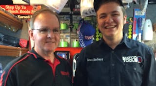 From left to right, Matco Tools distributors Michael and Evan Gerhart.