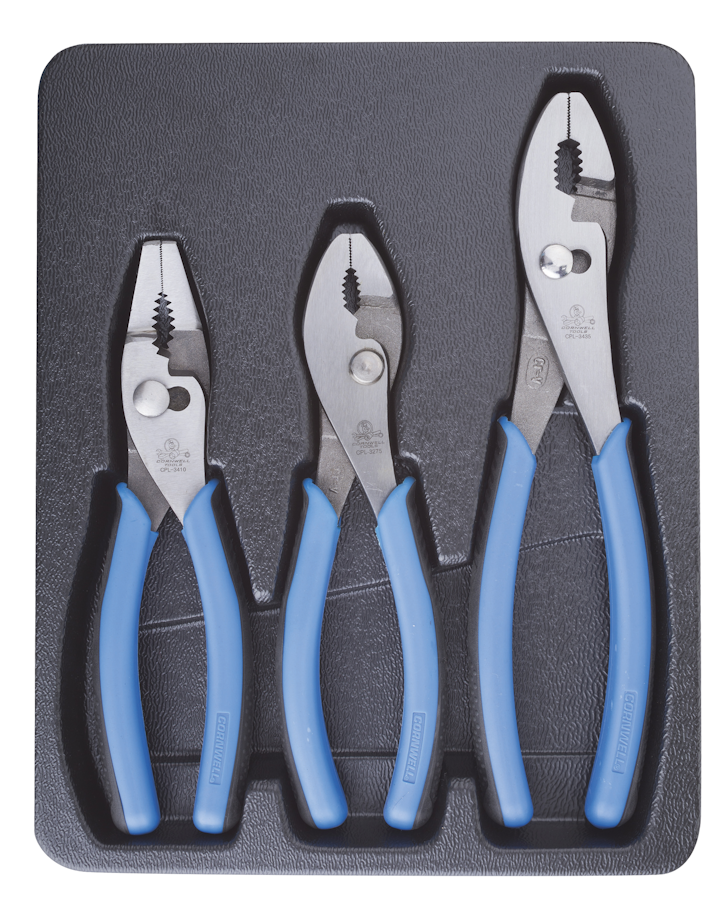 3 Piece Slip Joint Pliers Set, No. CPL319 From Cornwell Quality Tools