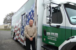 Independent distributor Bob Fyler stands next to his America's Best Tools-wrapped truck. Independent distributor Bob Fyler stands next to his America's Best Tools-wrapped truck.