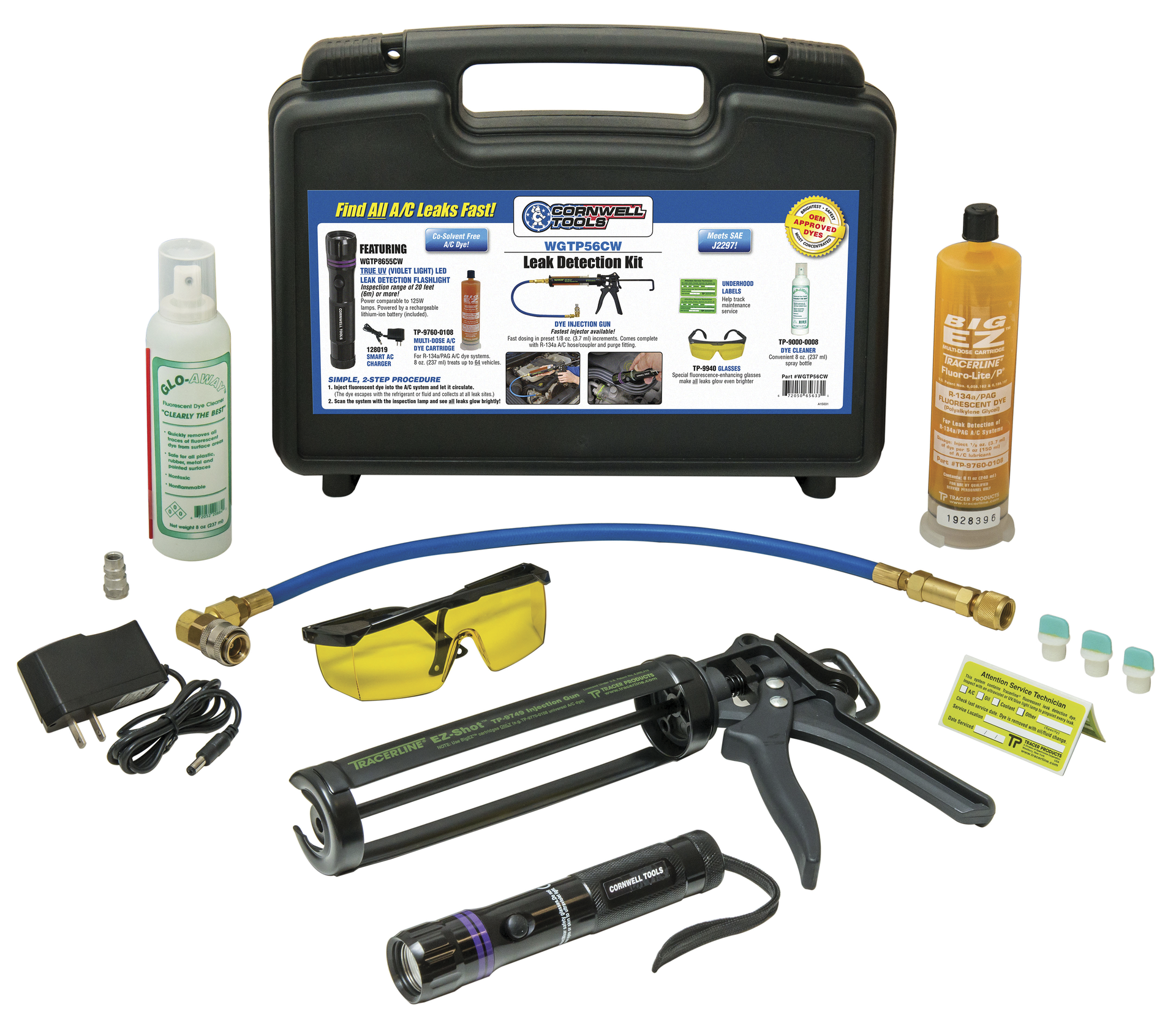 A/C Leak Detection Kit, No. WGTP56CW Vehicle Service Pros