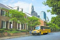 Thomas Built Buses has expanded its manufacturer capabilities to meet increasing customer demand for the “industry leading” Saf-T-Liner C2 conventional-style school bus. Thomas Built Buses has expanded its manufacturer capabilities to meet increasing customer demand for the “industry leading” Saf-T-Liner C2 conventional-style school bus.