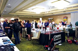 Vendors and warehouse distributor members meet on the show floor to discuss new product opporutnities at the 2015 TEDA Vendor Advisory Meeting. Vendors and warehouse distributor members meet on the show floor to discuss new product opporutnities at the 2015 TEDA Vendor Advisory Meeting.