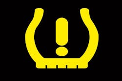 When a vehicle has an issue with the tire pressure monitoring system, the TPMS light will illuminate on the dashboard. When a vehicle has an issue with the tire pressure monitoring system, the TPMS light will illuminate on the dashboard.