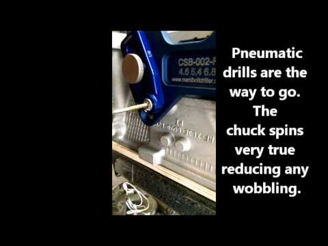 Beydler's Manibolt Driller used on Ford 5.4 Cylinder Head Video