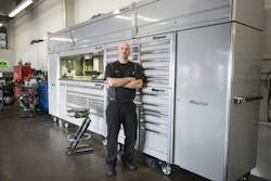 “If you are going to have $100,000 worth of tools you need a box worthy of holding them,' says Ferguson. “If you are going to have $100,000 worth of tools you need a box worthy of holding them,' says Ferguson.