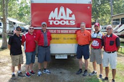 The Big Boy Tools team, from left to right, Myles Shaw, Nigel Clarke, Steve Walters, Dave Shaffer, Jake Raschdorf and Buddy Weaver.