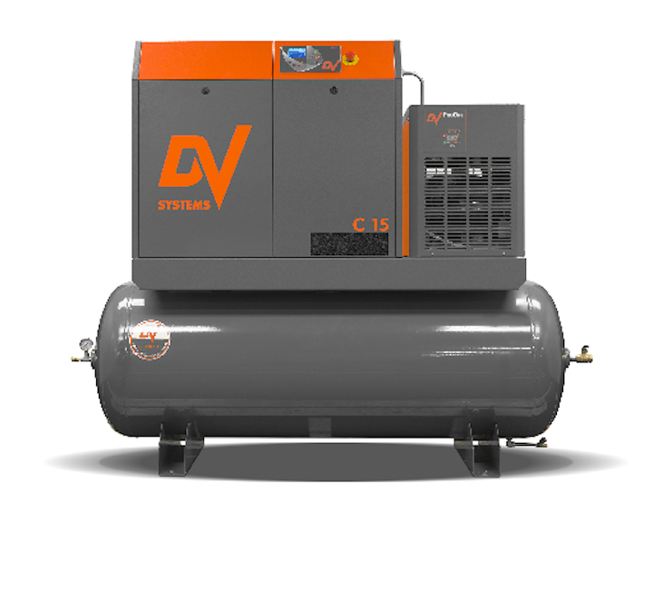 C Series Rotary Screw Air Compressors, Nos. C10 andC15 From DV Systems