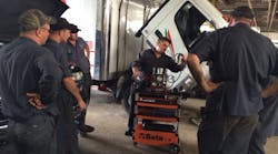 Technicians at DeMary Truck used the Beta Tools Tool Trolley as a dedicated diagnostic cart for the shop&apos;s smoke machine.