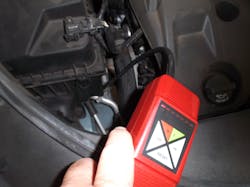 In this instance, there were no leaks found with the detector, or from a visual inspection looking for refrigerant oil residue that has collected dust. In this instance, there were no leaks found with the detector, or from a visual inspection looking for refrigerant oil residue that has collected dust.