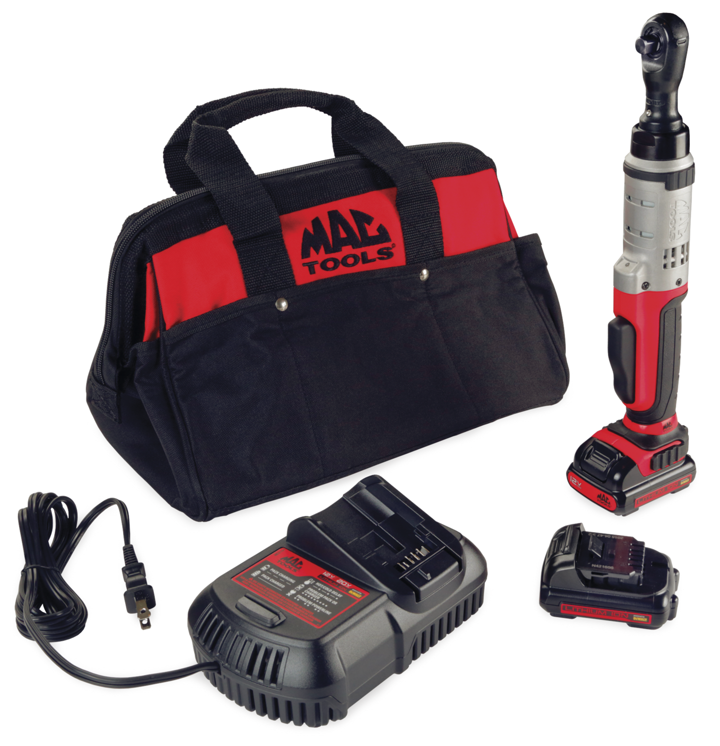 3/8" Drive 12V MAX Ratchet Kit, No. BRS038D2 From Mac Tools Vehicle