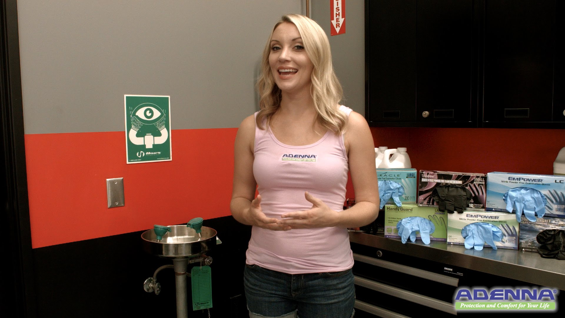 Adenna Nitrile Gloves for handling chemicals Video