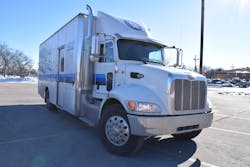 Roskopf drives a 2016 Model 334 Peterbilt. Roskopf drives a 2016 Model 334 Peterbilt.