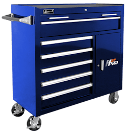 Homak 6 drawer roller cabinet 56b4c06662617