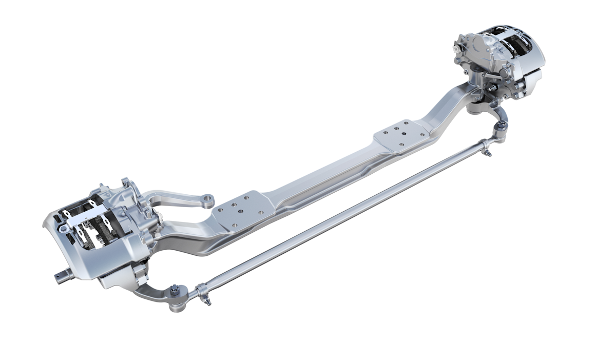 Meritor offers lighterweight MFS+ Meritor steer axle, 13X drive axle for medium duty Class 6