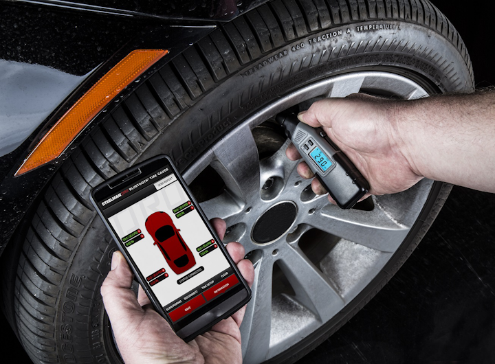 Bluetooth Tire Gauge From JS Products, Inc. (Steelman) Vehicle