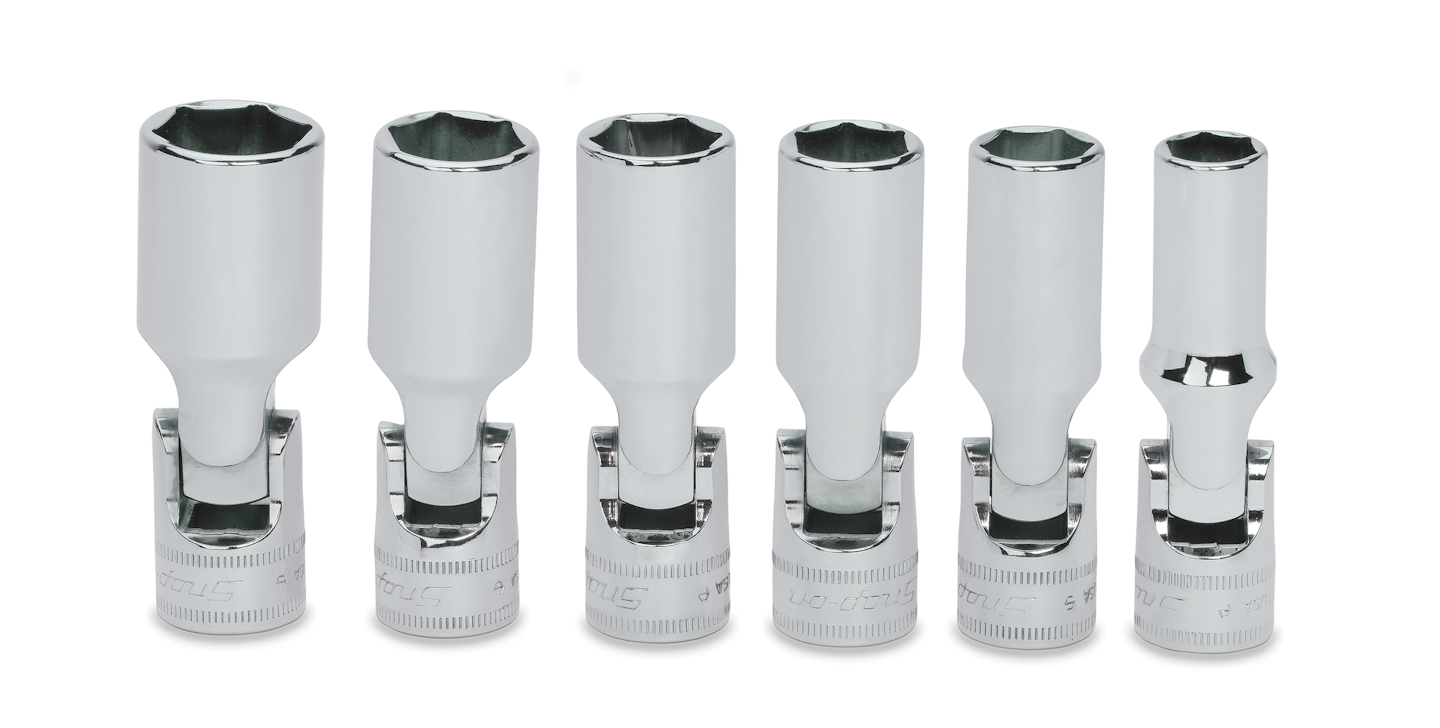 6Piece 3/8” Drive Metric 6Point Flank Drive Deep Universal Socket Set