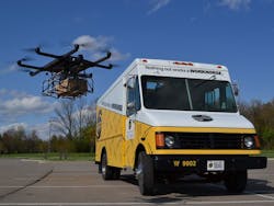 Workhorse is testing its own package delivery drone, the HorseFly, that is integrated into its own delivery vehicle. Workhorse is testing its own package delivery drone, the HorseFly, that is integrated into its own delivery vehicle.