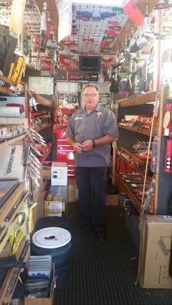 After 35 years spent turning wrenches, Brian Hagen decided to embark on a career as a mobile tool distributor with Mac Tools. After 35 years spent turning wrenches, Brian Hagen decided to embark on a career as a mobile tool distributor with Mac Tools.