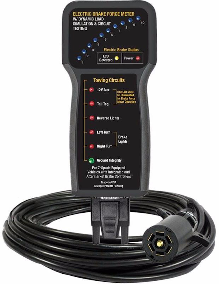 Electric Brake Force Meter with Dynamic Load Simulation and Circuit