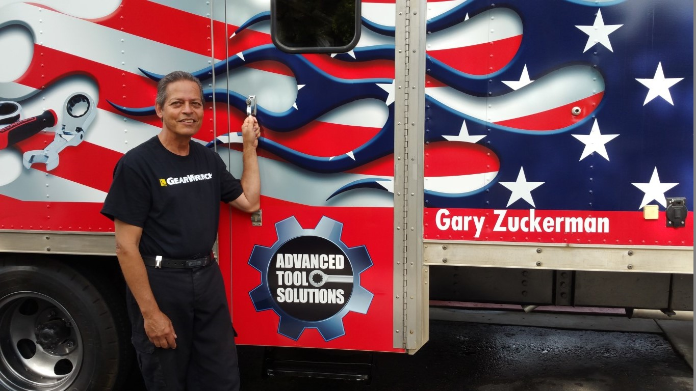 San Diego-based mobile tool distributor Gary Zuckerman is working to get his business back on track a year after his truck and inventory were stolen.