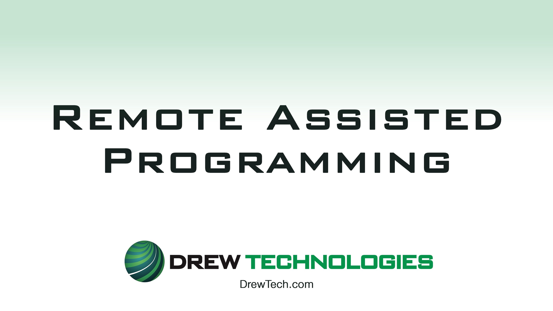 VIDEO: Drew Technologies Remote Assisted Programming