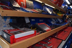 When toolbox sales slowed, Bader replaced this big-ticket category with the sale of scan tools. He has the tools on-hand for demos right on the truck, and will also loan out scanners for a week at a time to interested customers. When toolbox sales slowed, Bader replaced this big-ticket category with the sale of scan tools. He has the tools on-hand for demos right on the truck, and will also loan out scanners for a week at a time to interested customers.