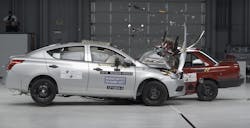 The test was conducted between the 2016 Nissan Versa, sold in the United States, and the 2015 Nissan Tsuru, sold in Mexico. The test was conducted between the 2016 Nissan Versa, sold in the United States, and the 2015 Nissan Tsuru, sold in Mexico.