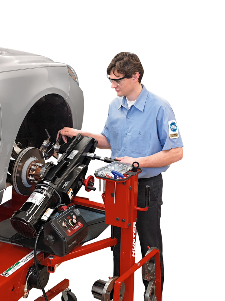 OnCar Brake Lathe From Hunter Engineering Company Vehicle