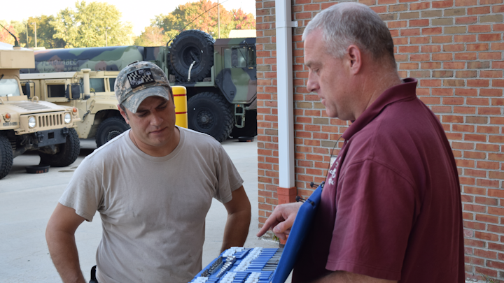 Huether services customers in a variety of industries, including the military.