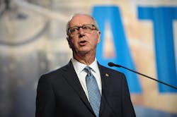 Parker addresses the opening General Session during the American Truck Dealers (ATD) Convention and Expo in New Orleans. Parker addresses the opening General Session during the American Truck Dealers (ATD) Convention and Expo in New Orleans.