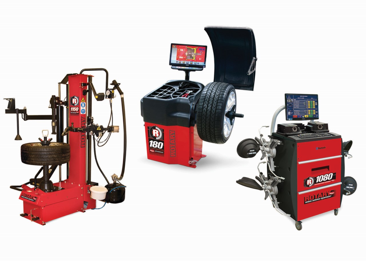 The brand more shops around the world rely on to lift cars and trucks every day is expanding to include tire changers, wheel balancers and alignment equipment. New Rotary Wheel Service Equipment builds on Rotary&rsquo;s more than 90 years of experience and reliability in vehicle service.