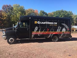 Independent distributor Bill Lynch purchased the 2007 18’ C4500 Chevrolet bus with a Duramax engine for $350 at an auction. Prior to that he drove a 16’ Freightliner MT4500. Independent distributor Bill Lynch purchased the 2007 18’ C4500 Chevrolet bus with a Duramax engine for $350 at an auction. Prior to that he drove a 16’ Freightliner MT4500.