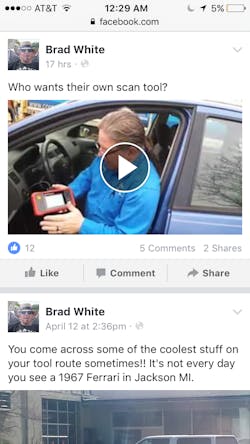 Facebook Video demos get Cornwell dealer Brad White many comments, likes and shares. Facebook Video demos get Cornwell dealer Brad White many comments, likes and shares.