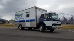 The finished product, this custom 1986 Ford C-Series cabover took the Cornwell Tools dealer three-and-a-half years to complete.