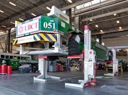An Automated Guided Vehicle on Stertil-Koni ST 1130 Mobile Column Lifts, with a capacity of 116,000 lbs. for a set of four. An Automated Guided Vehicle on Stertil-Koni ST 1130 Mobile Column Lifts, with a capacity of 116,000 lbs. for a set of four.