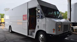 Independent distributor Lynn Bazile's tool truck, at a customer stop in Orlando, Florida.
