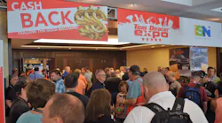 ISN attendees outside the show floor.