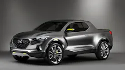 The Hyundai Santa Cruz concept pickup shown at the 2015 Detroit Auto Show.