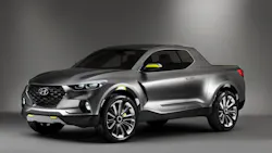 The Hyundai Santa Cruz concept pickup shown at the 2015 Detroit Auto Show.