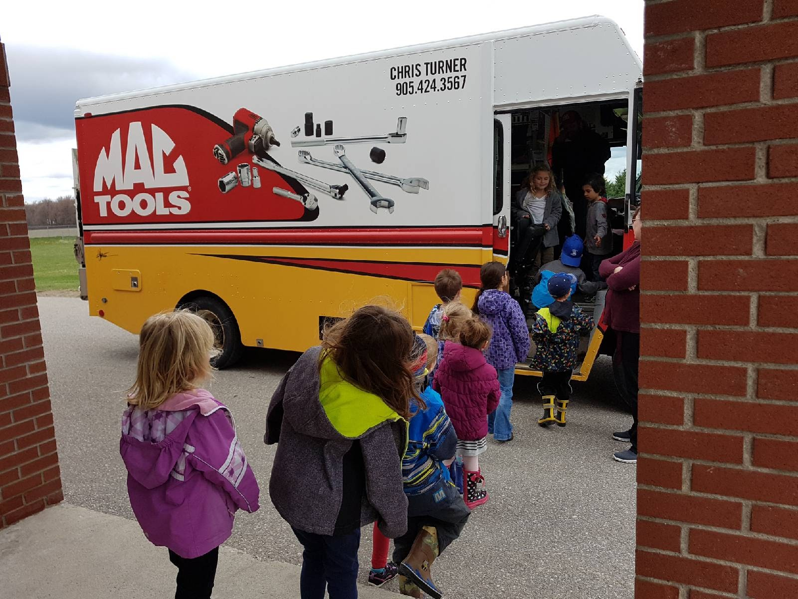 Toronto-Area Mac Tools Distributor Chris Turner's truck was the highlight of show-and-tell at his five-year-old son's elementary school.