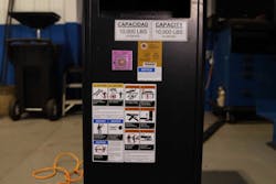 A lot of the information you need about a lift should be located right on the lift itself. Familiarize yourself with the lift&rsquo;s warning labels.