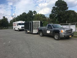 Rick Hodges believes in 'divide and conquer'. His business now consists of two 20’ Freightliner step vans and a GMC pickup pulling an 18’ trailer full of roll carts and toolboxes. Rick Hodges believes in 'divide and conquer'. His business now consists of two 20’ Freightliner step vans and a GMC pickup pulling an 18’ trailer full of roll carts and toolboxes.