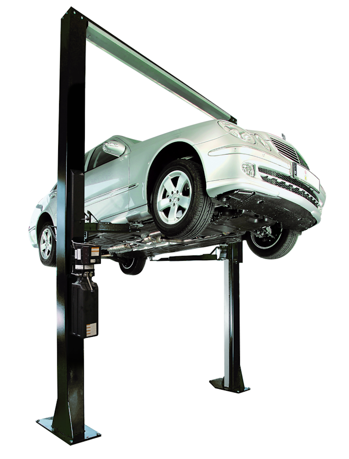 SPL 10000 Hydraulic Asymmetric Two-Post Lift From: Nussbaum | Vehicle ...