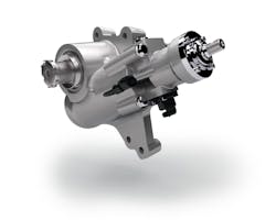 WABCO&rsquo;s OnLaneASSIST features lane correction functionality based on a hydraulic steering gear by R.H. Sheppard Co., Inc., and Nexteer Automotive&rsquo;s magnetic torque overlay. WABCO acquired Sheppard, a supplier of steering technologies for commercial vehicles, and signed of a cooperation agreement with Nexteer Automotive, a global leader in intuitive motion control.