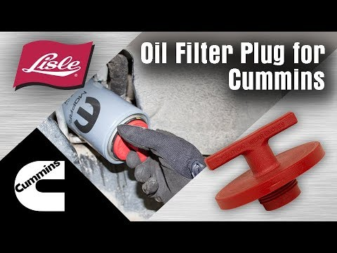 VIDEO Lisle Oil Filter Plug for Cummins Vehicle Service Pros