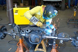 ESAB&apos;s Rebel Tough Jeep build is underway! See finished vehicle and personally experience ESAB&apos;s innovative welding and cutting products at the 2017 SEMA Show, booth 21629 of the Las Vegas Convention Center.