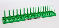 20 Inch Green Metric Socket Tray