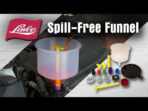 Lisle Corporation 24970 Spill Free Funnel Kit with Euro Adapters 